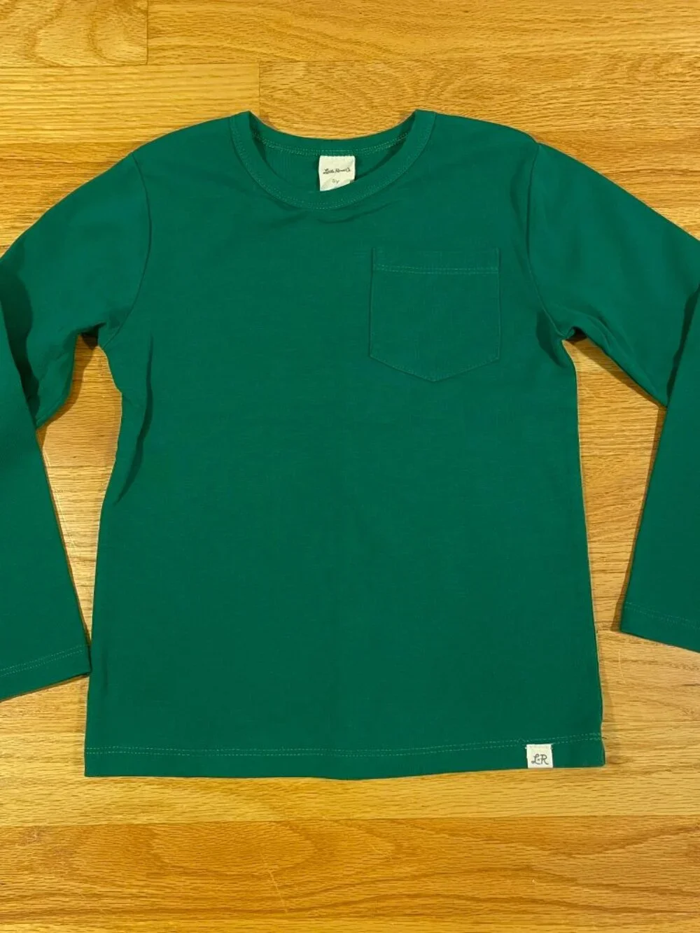Little Road Co. Green Top & Floral Pants | Size 5Y